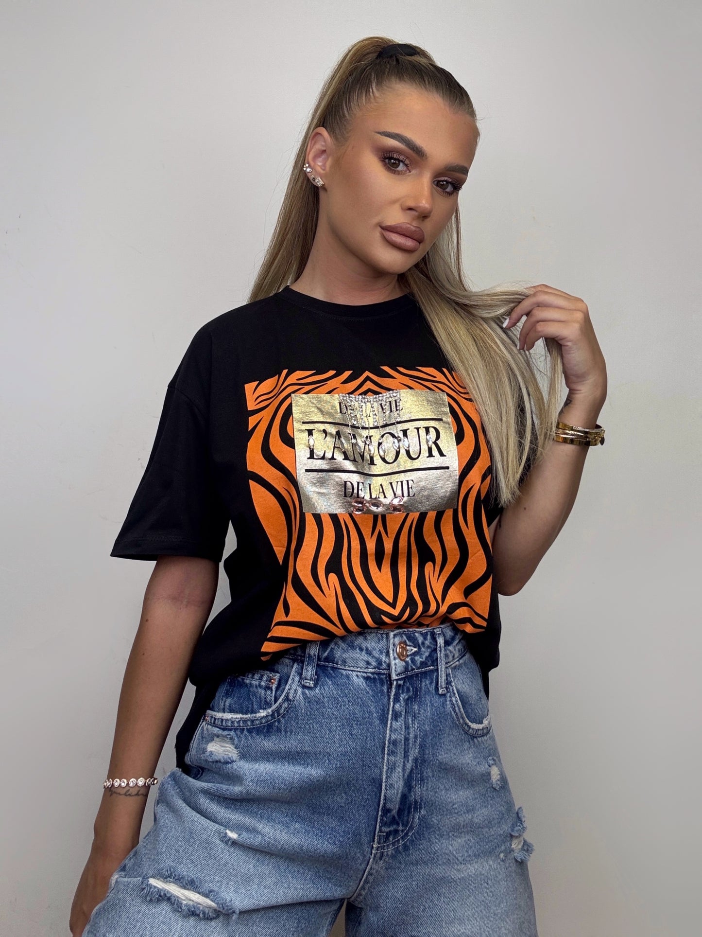 Tricou Negru L'amour