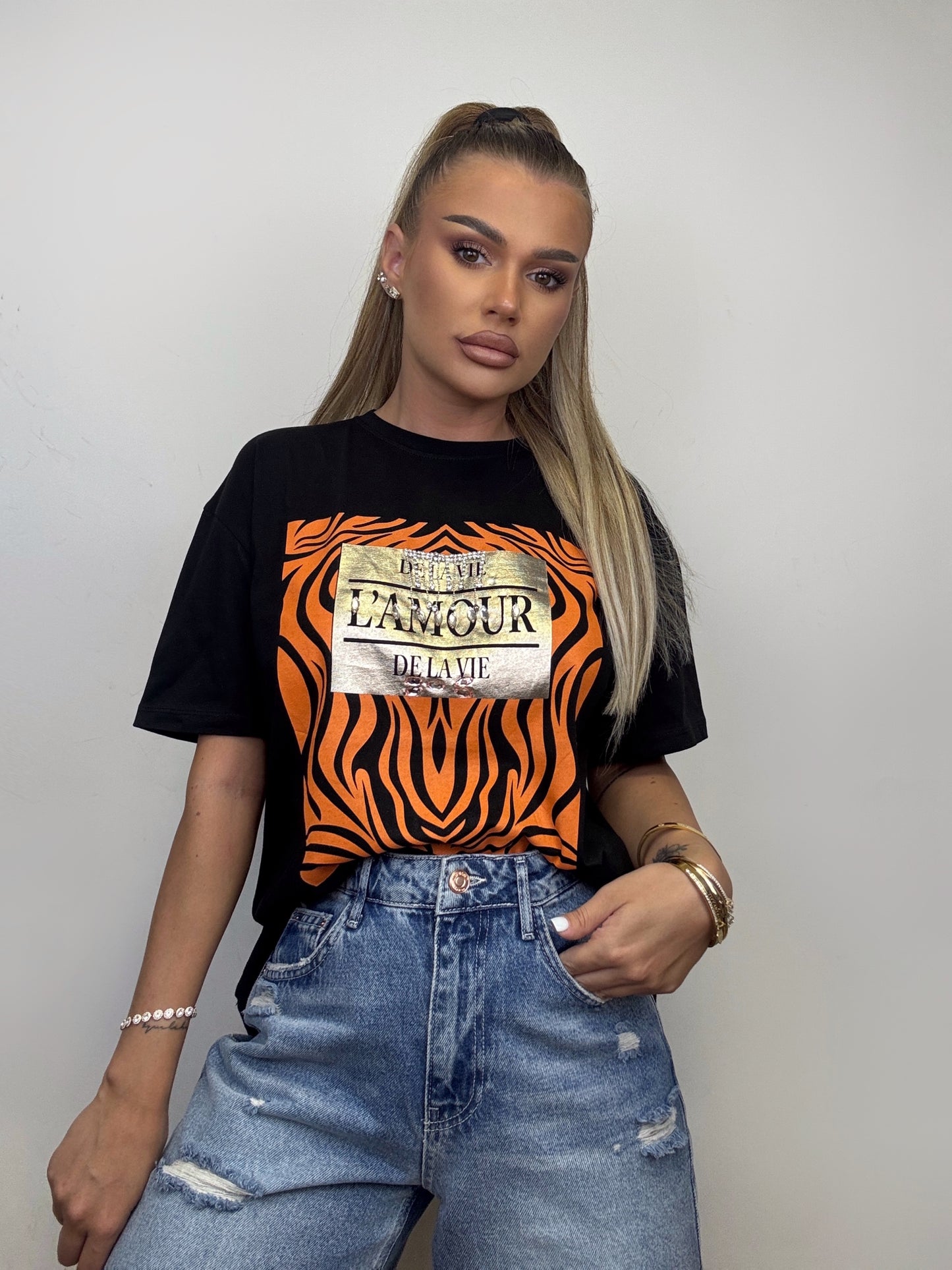 Tricou Negru L'amour