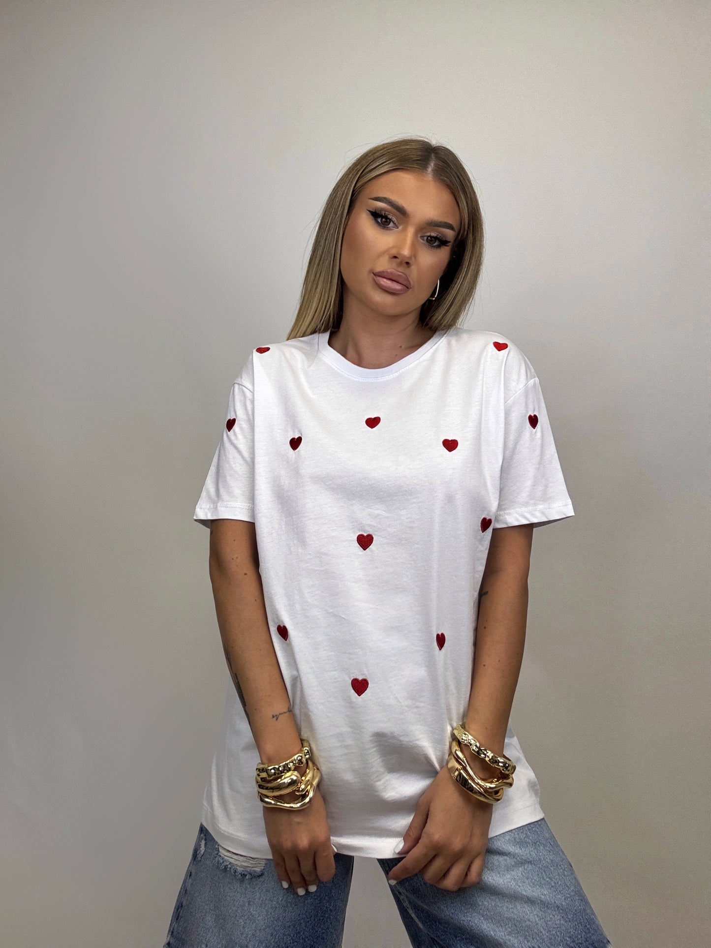 Tricou Alb Heart