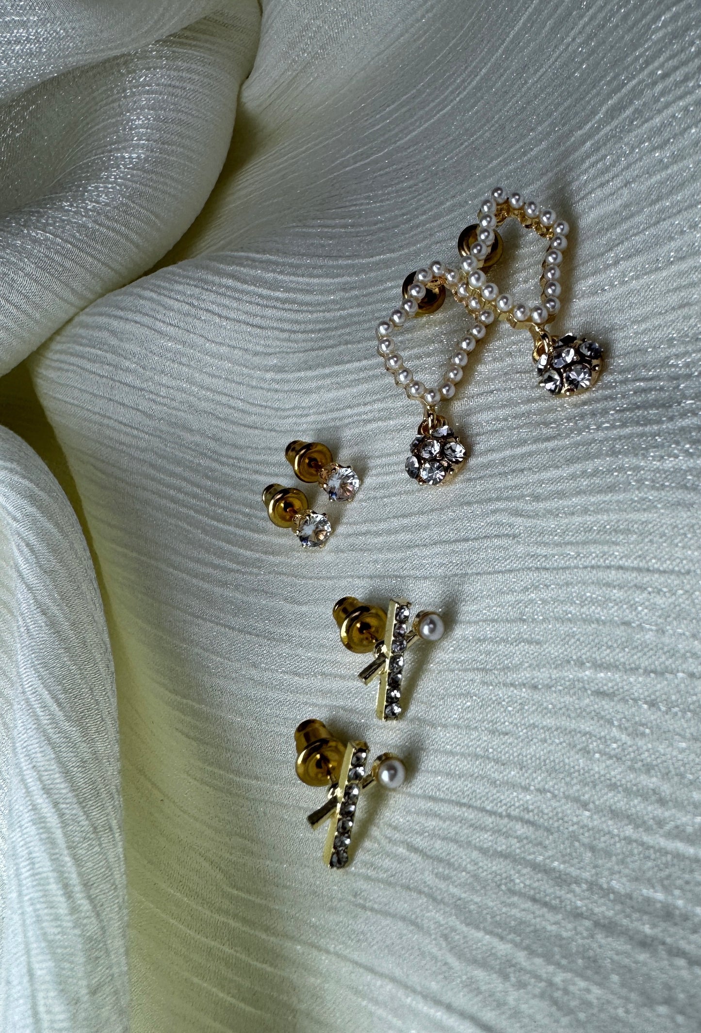 Set Trei Perechi Cercei Malla