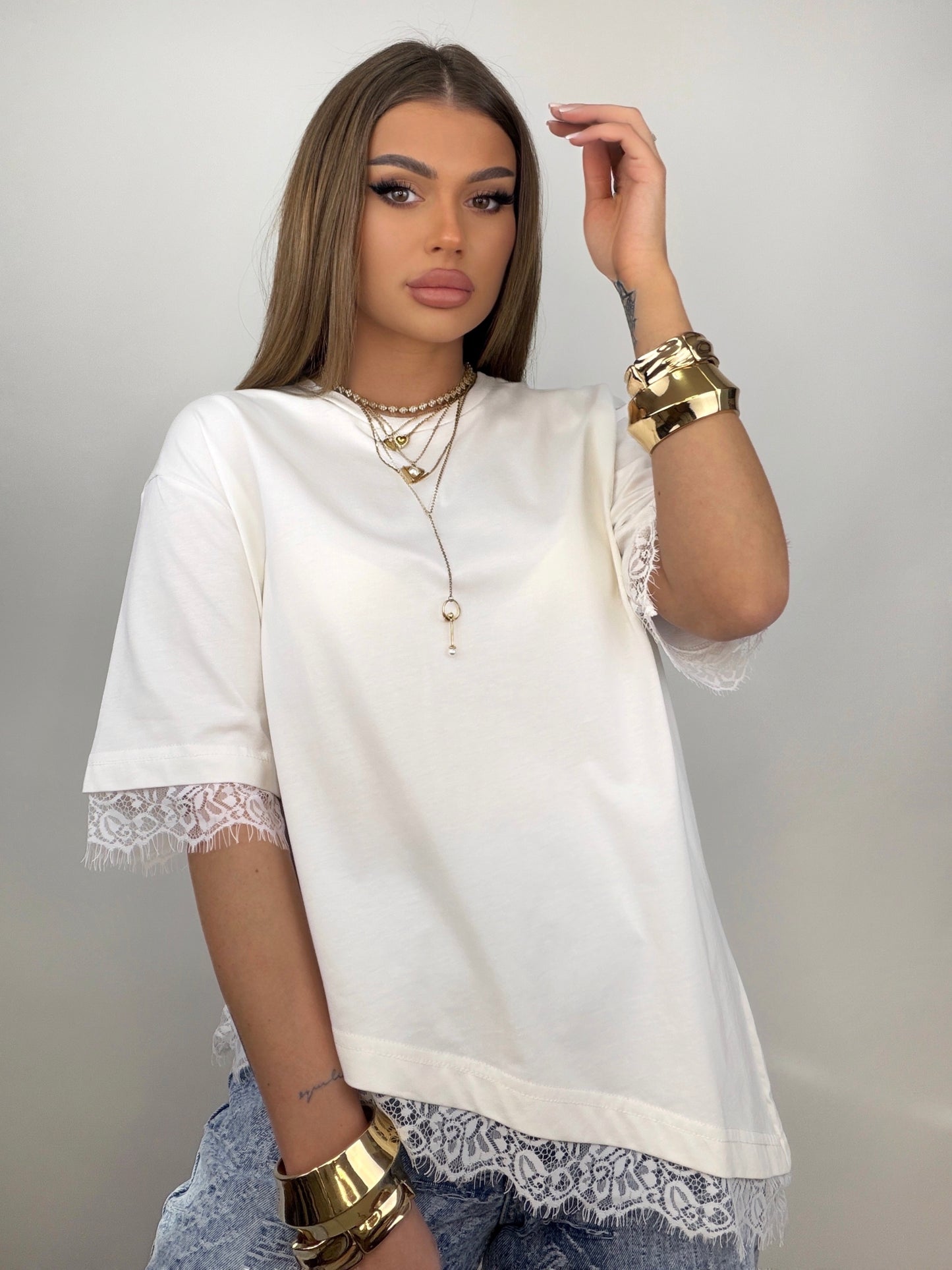 Tricou Alb Samra