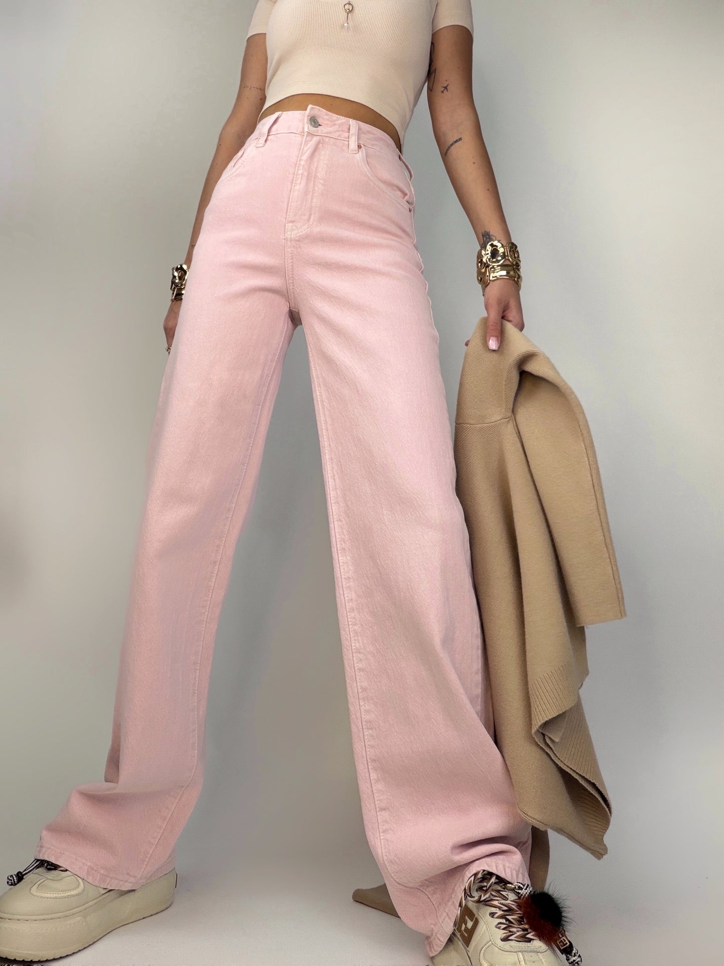 Blugi Pink Star