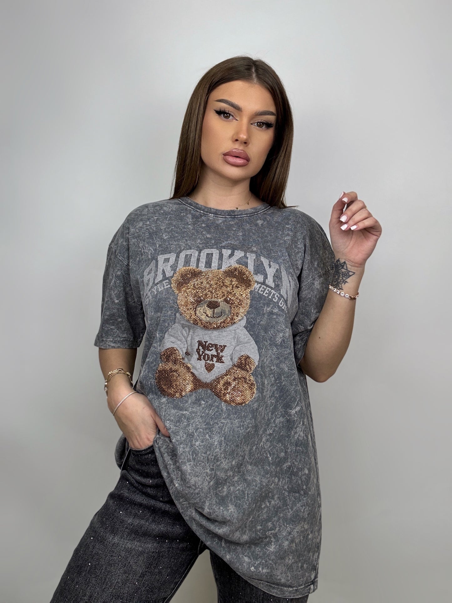 Tricou Gri Brooklyn