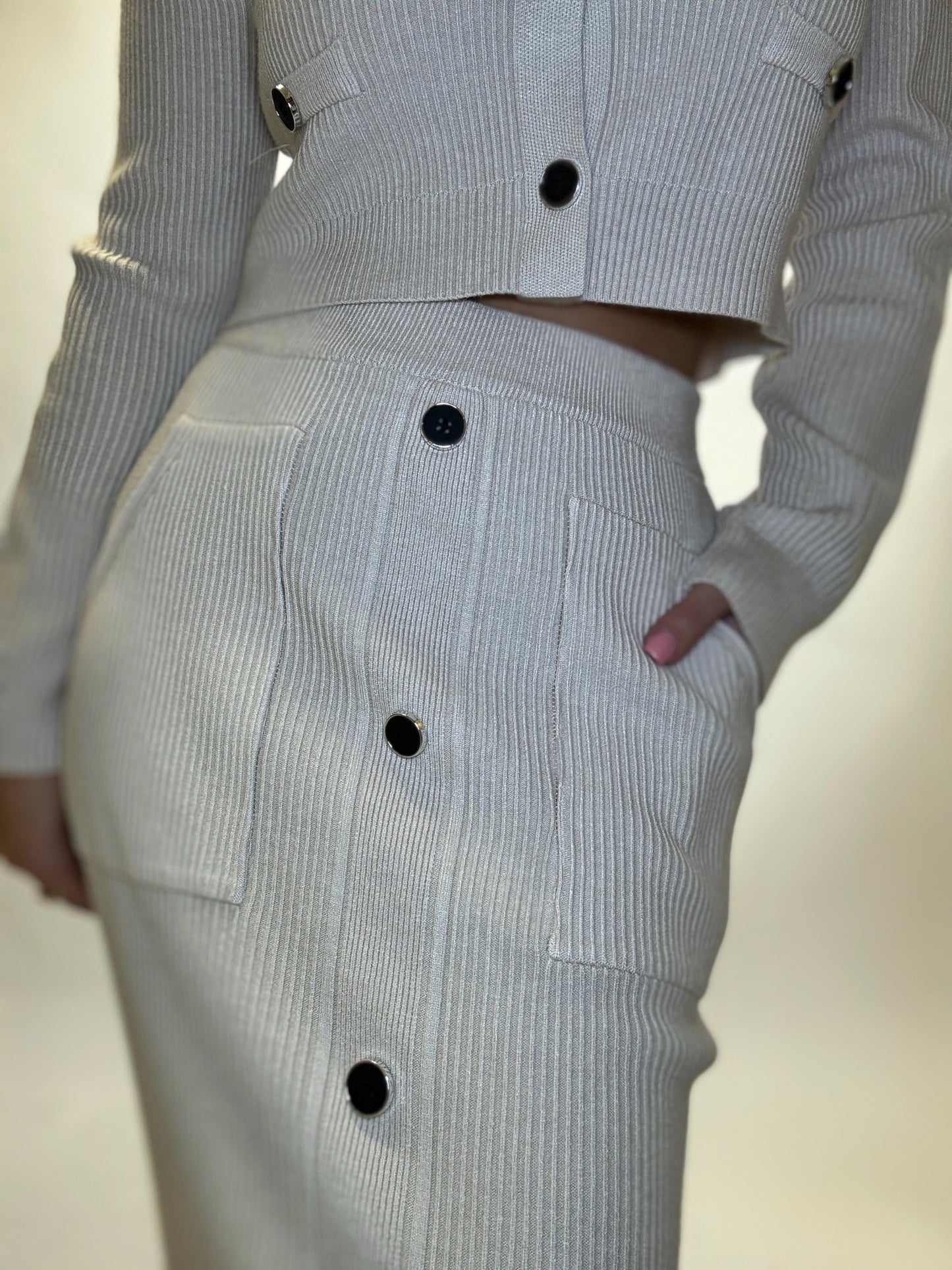 Compleu Tricot Bej Alison