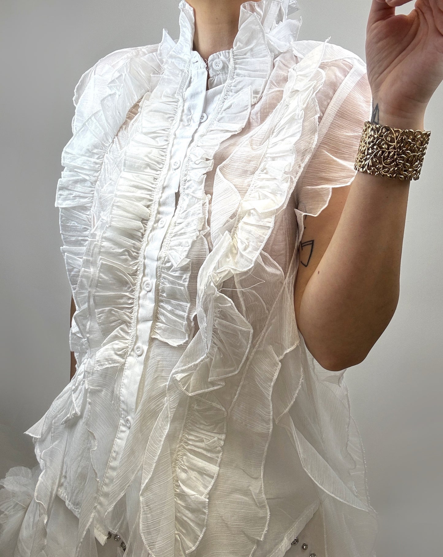 Camasa Alba Romance