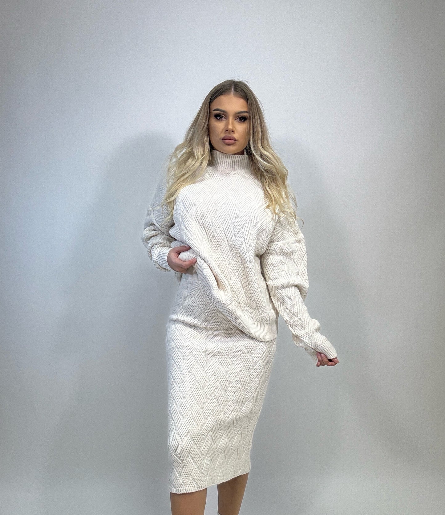 Compleu Tricot Bej Ronda