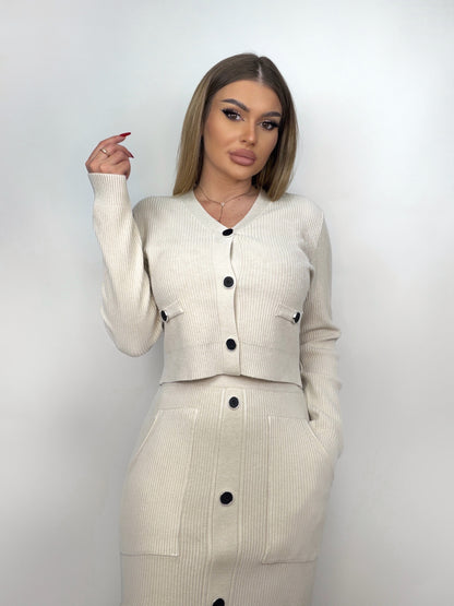 Compleu Tricot Bej Alison