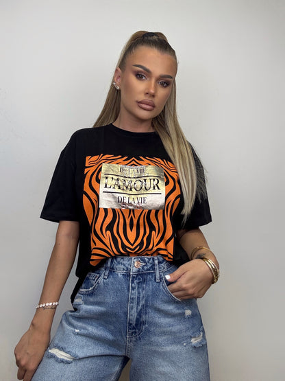 Tricou Negru L'amour