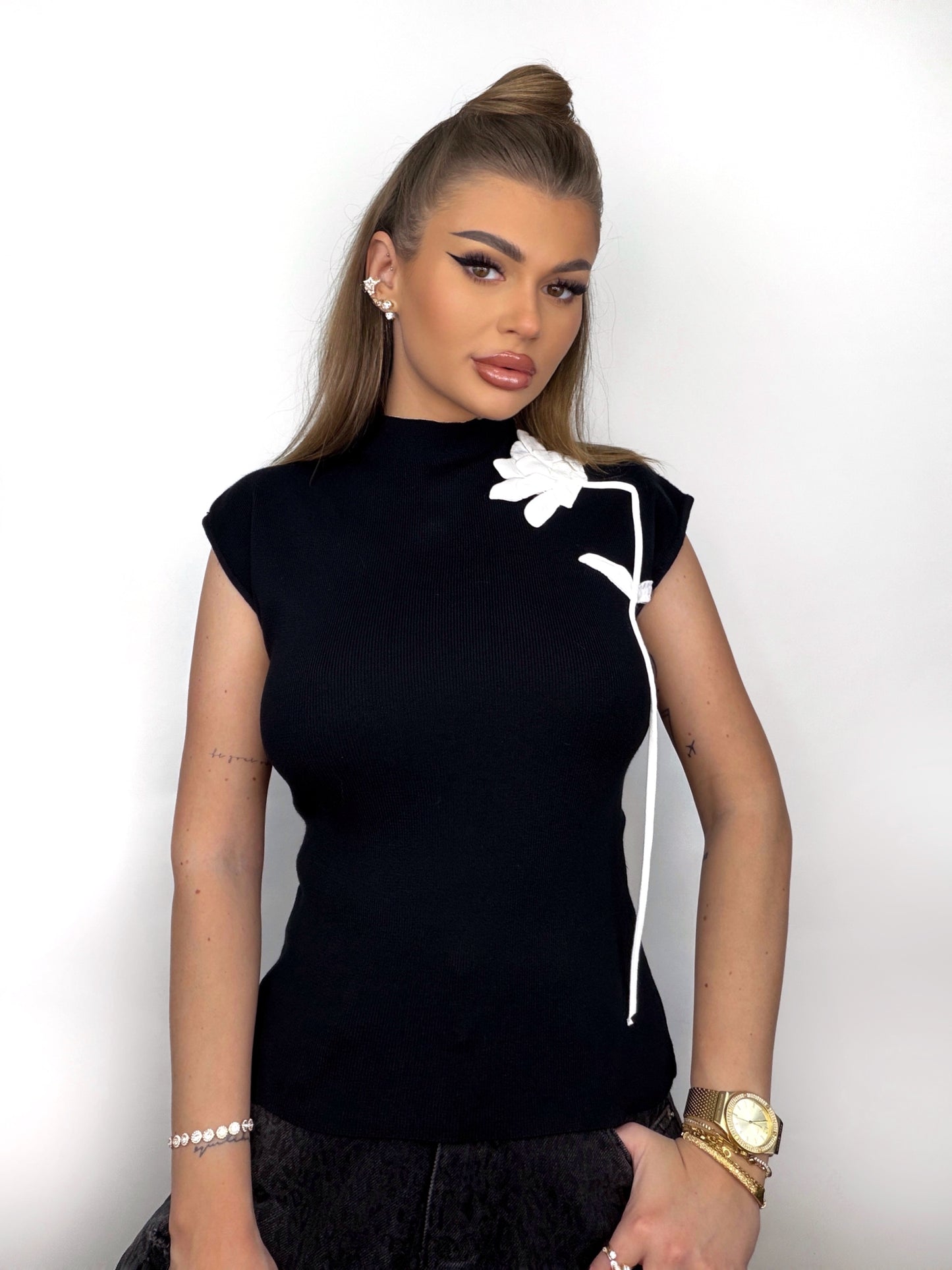 Tricou Negru Lana