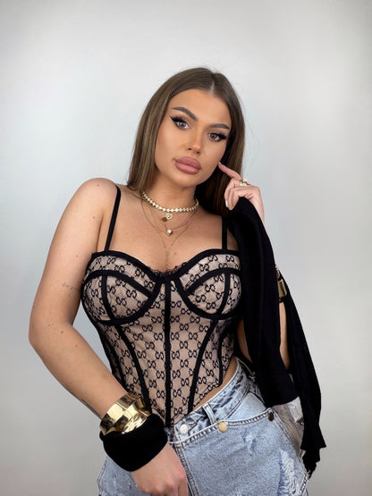 Top Black Lace