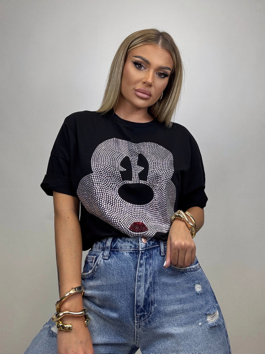 Tricou Negru Mickey