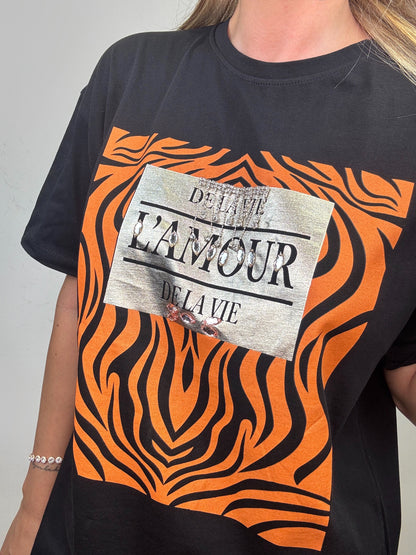 Tricou Negru L'amour