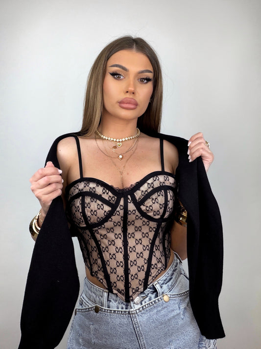 Top Black Lace