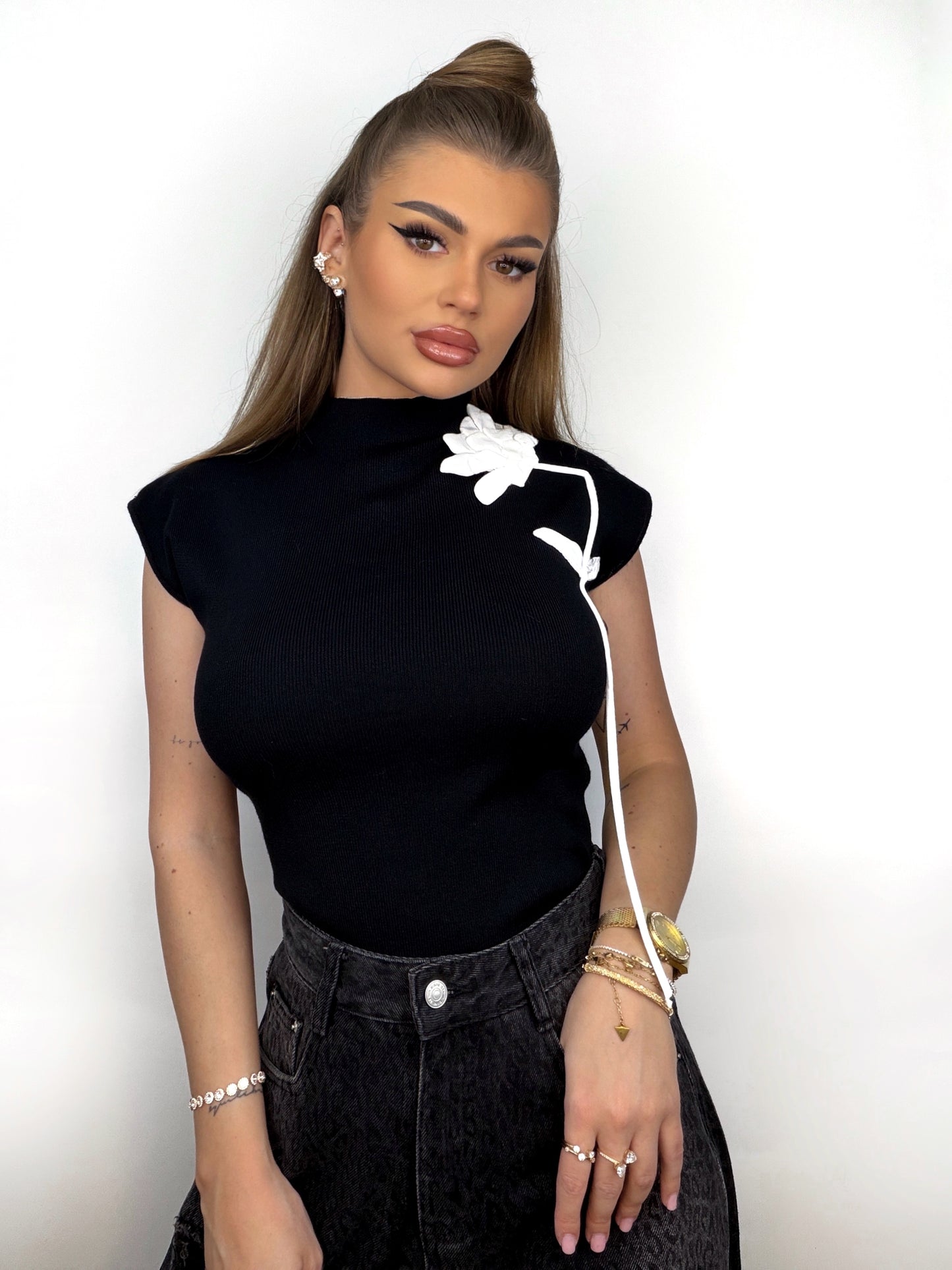 Tricou Negru Lana