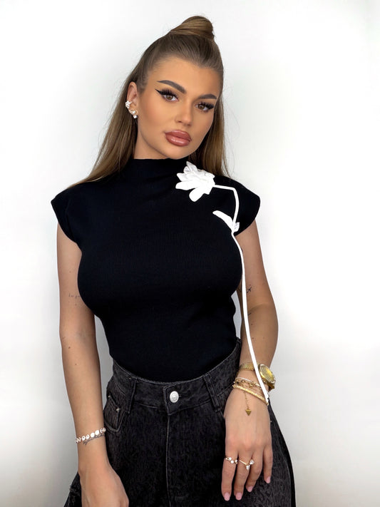 Tricou Negru Lana