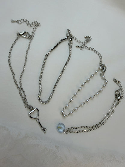 Set 4 Bratari Silver