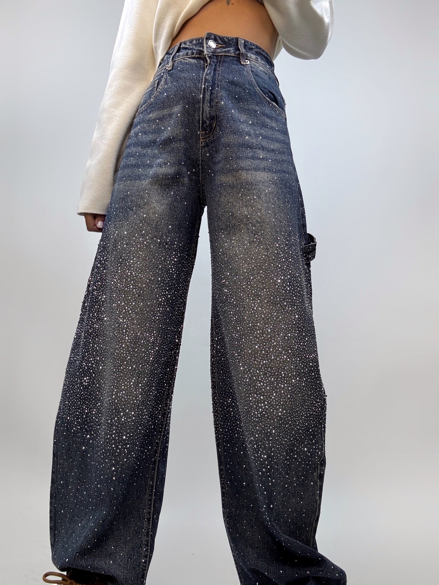 Blugi Full Strass Balloon