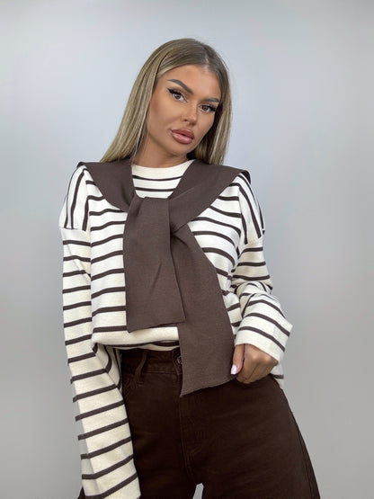 Bluza Brown Lines
