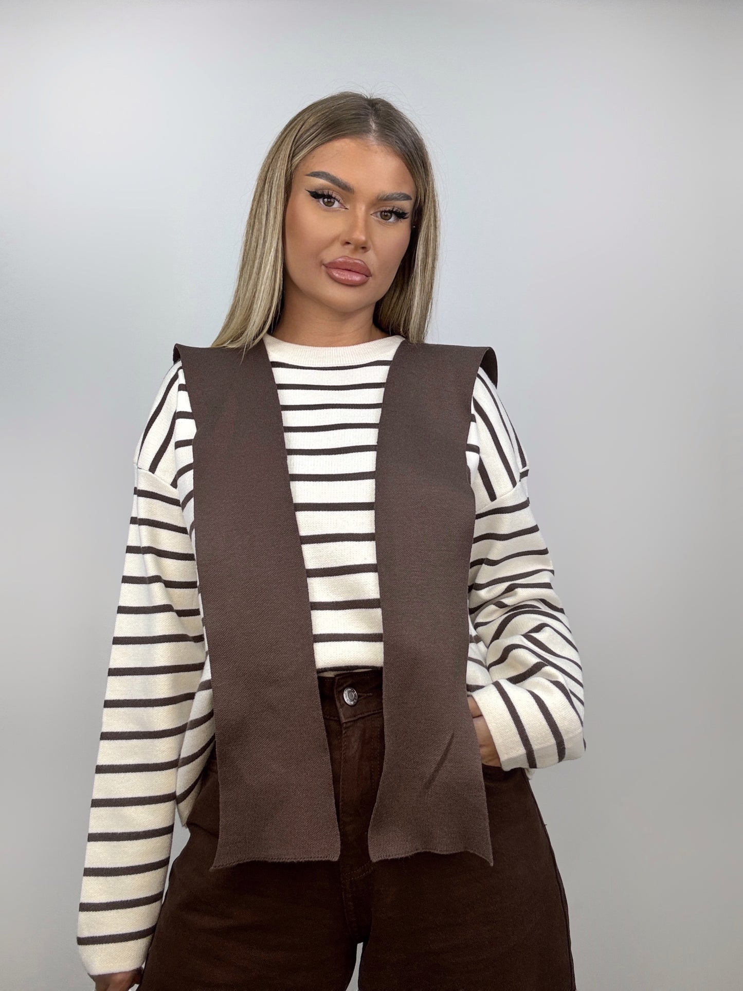 Bluza Brown Lines