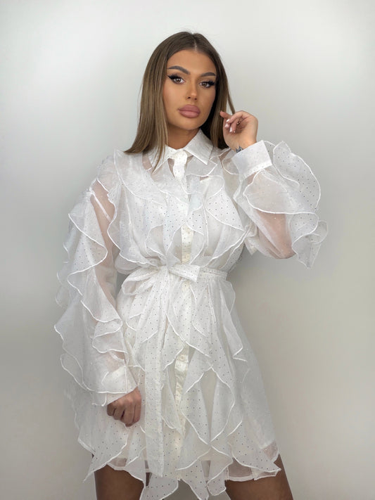 Rochie Alba Gom