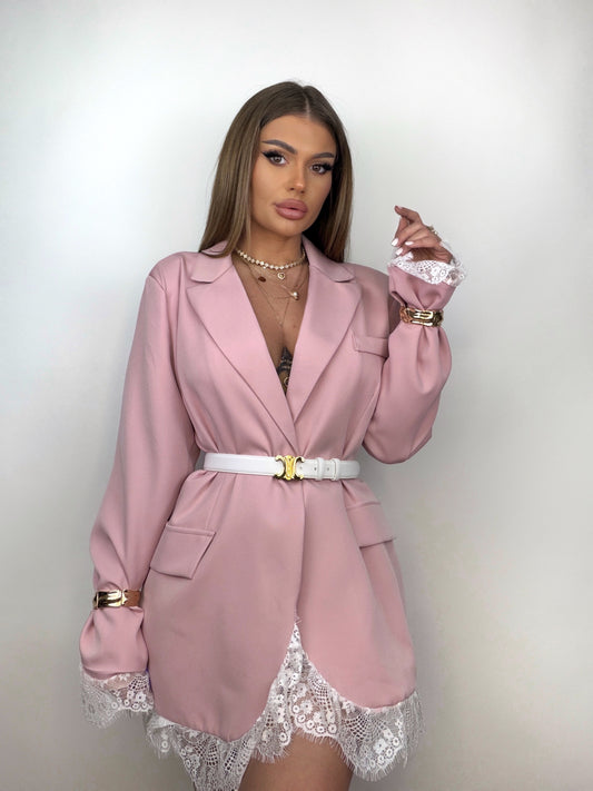 Sacou Roz Lace