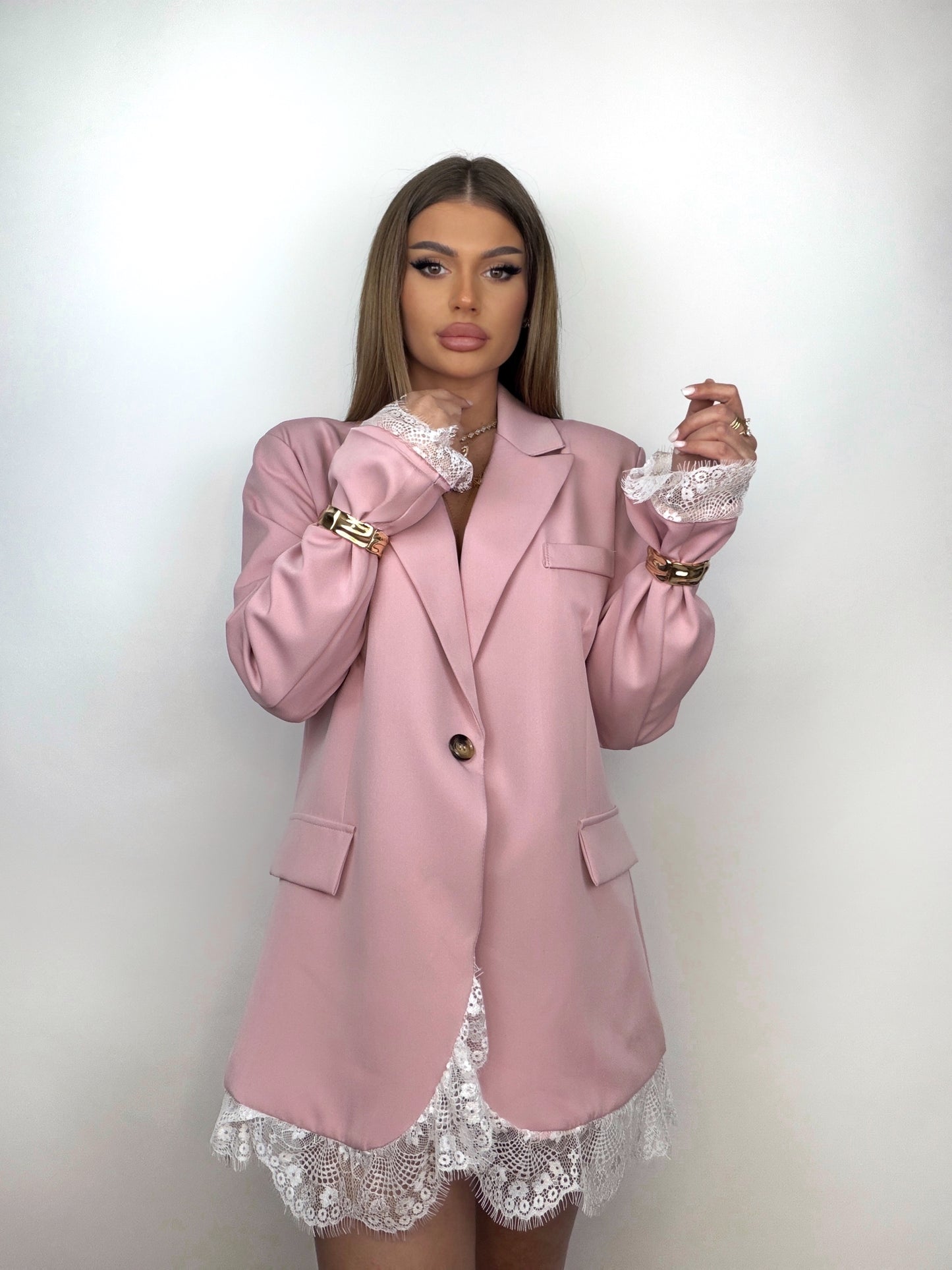 Sacou Roz Lace