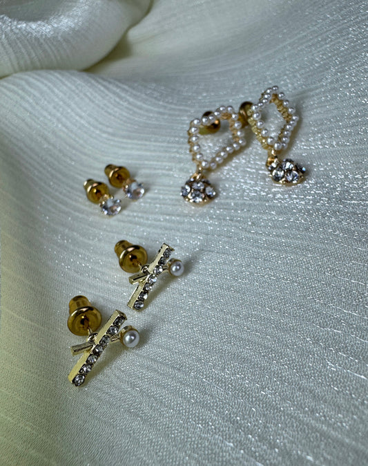 Set Trei Perechi Cercei Malla