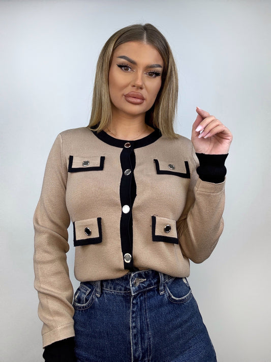Cardigan Bej Alek