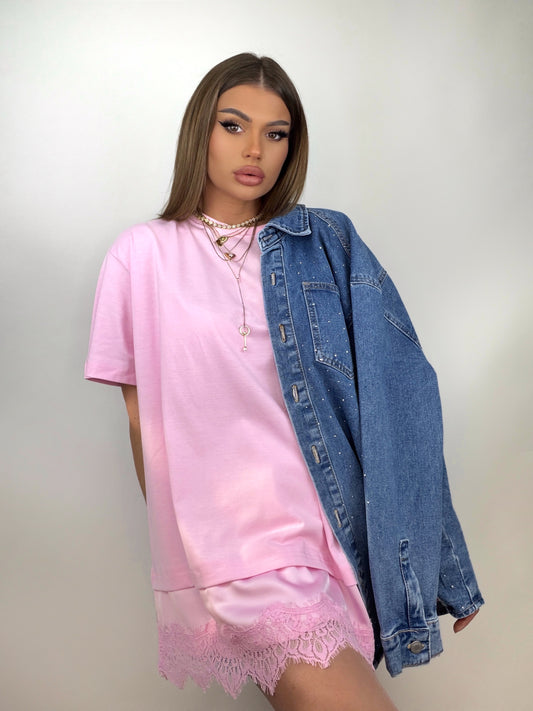 Rochie-Tricou Pink Gal