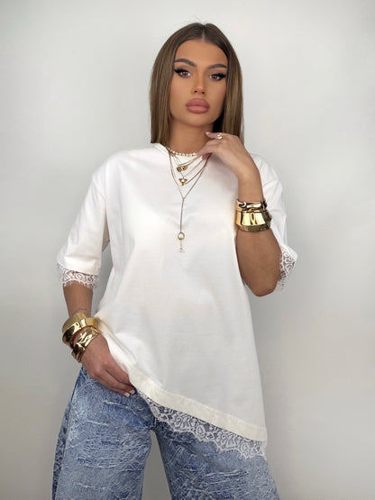 Tricou Alb Samra