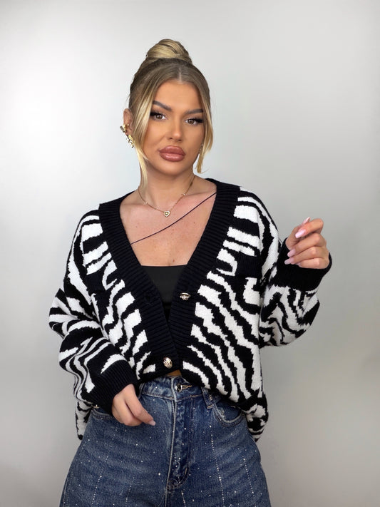Cardigan Zebra