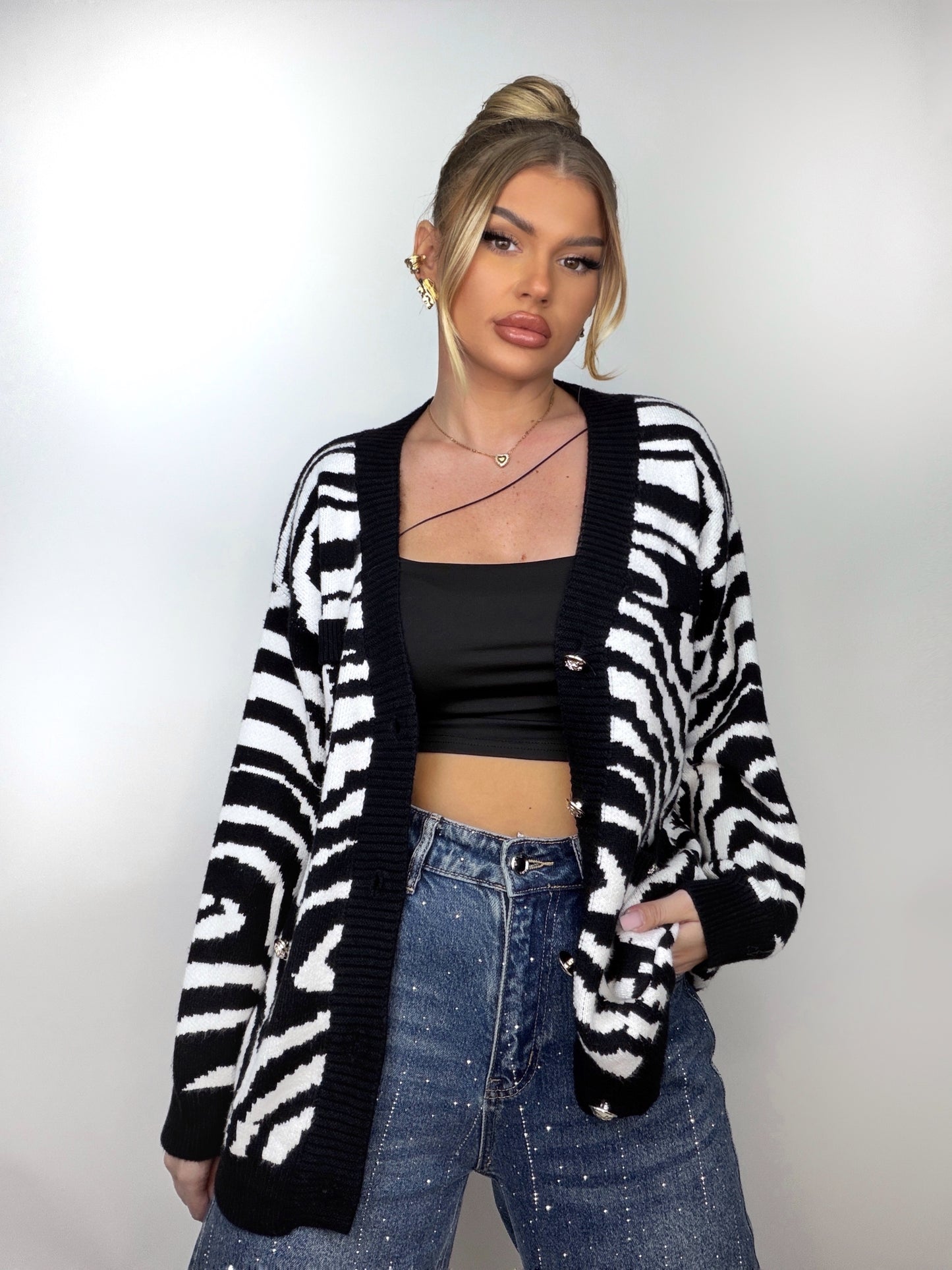 Cardigan Zebra