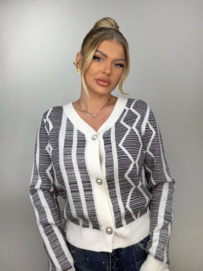 Cardigan Alb Aliki