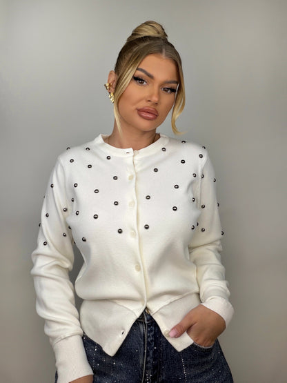 Cardigan Alb Syana