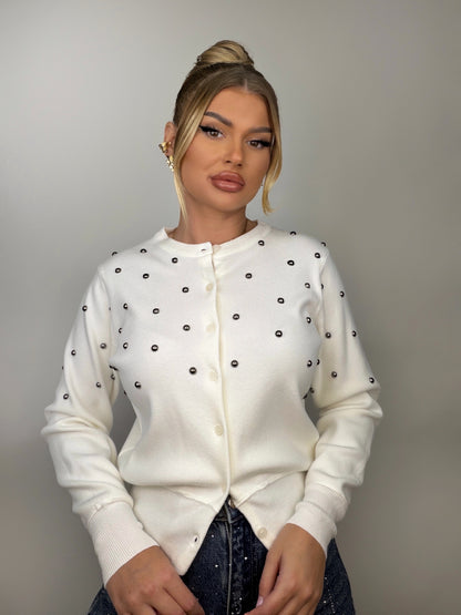 Cardigan Alb Syana