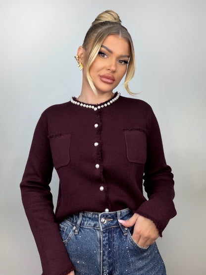 Cardigan Burgundy Rory