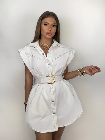 Rochie Alba Denim Amna