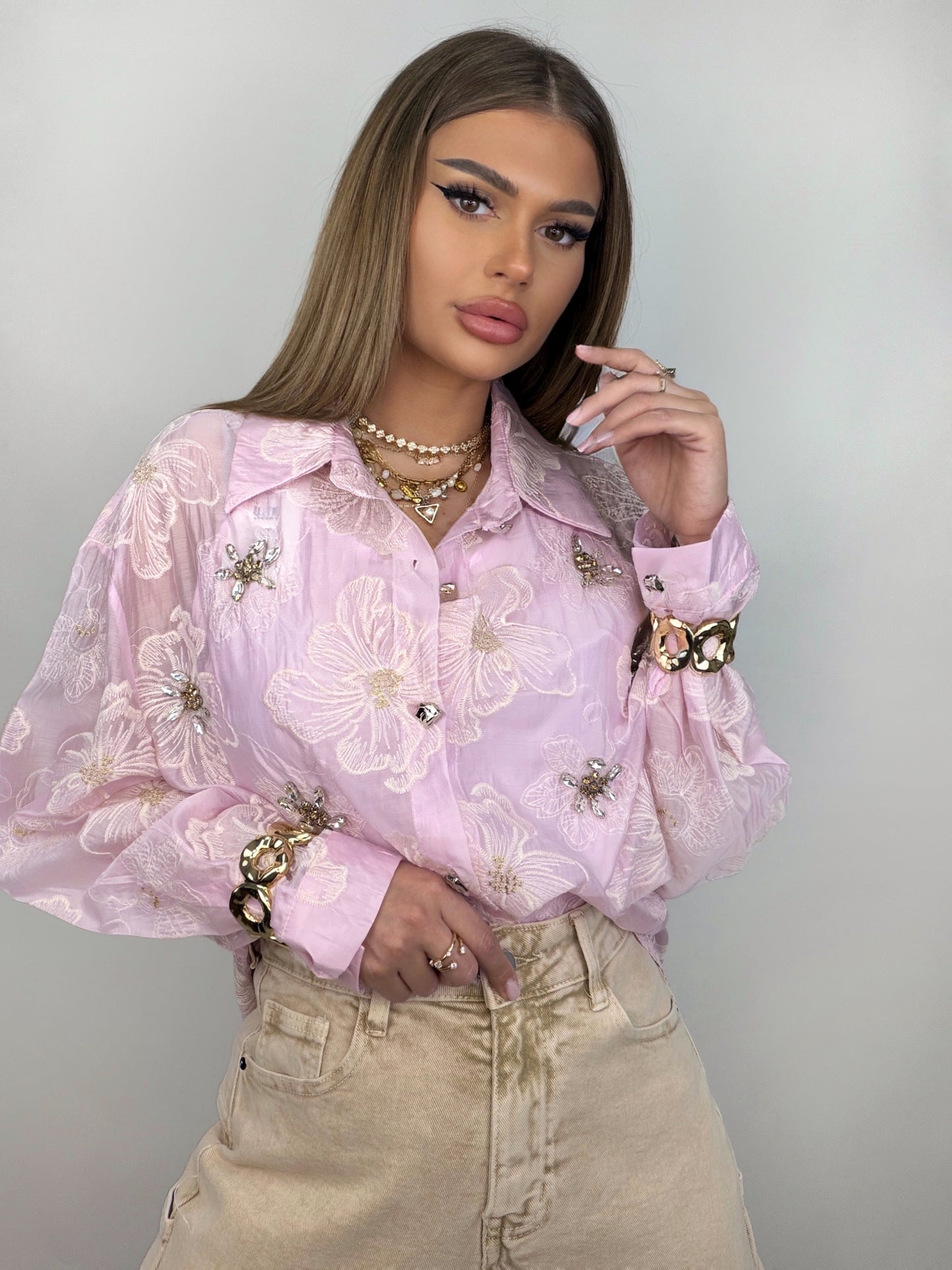 Camasa Pink Flower