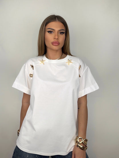 Tricou Alb Milna
