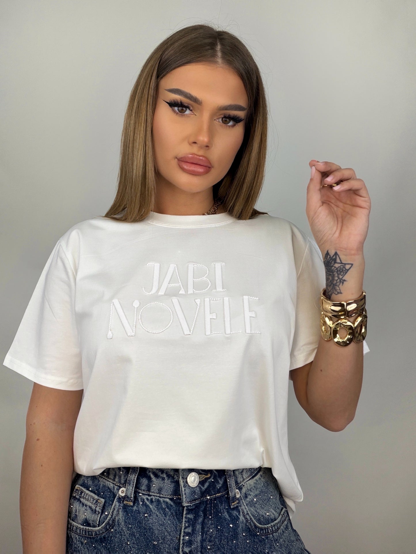 Tricou Alb Jabi