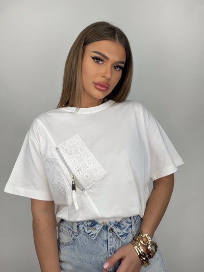 Tricou Alb Jemim