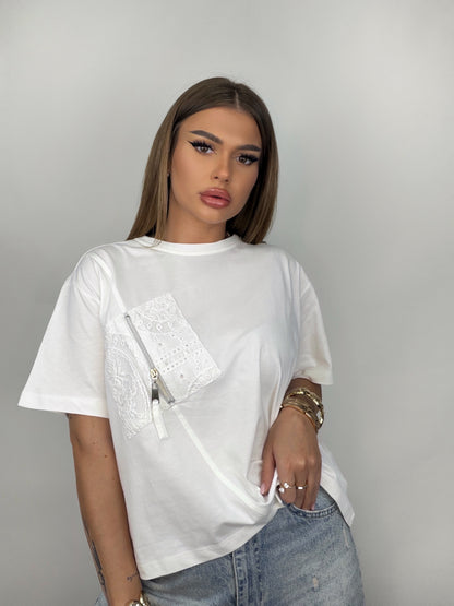 Tricou Alb Jemim