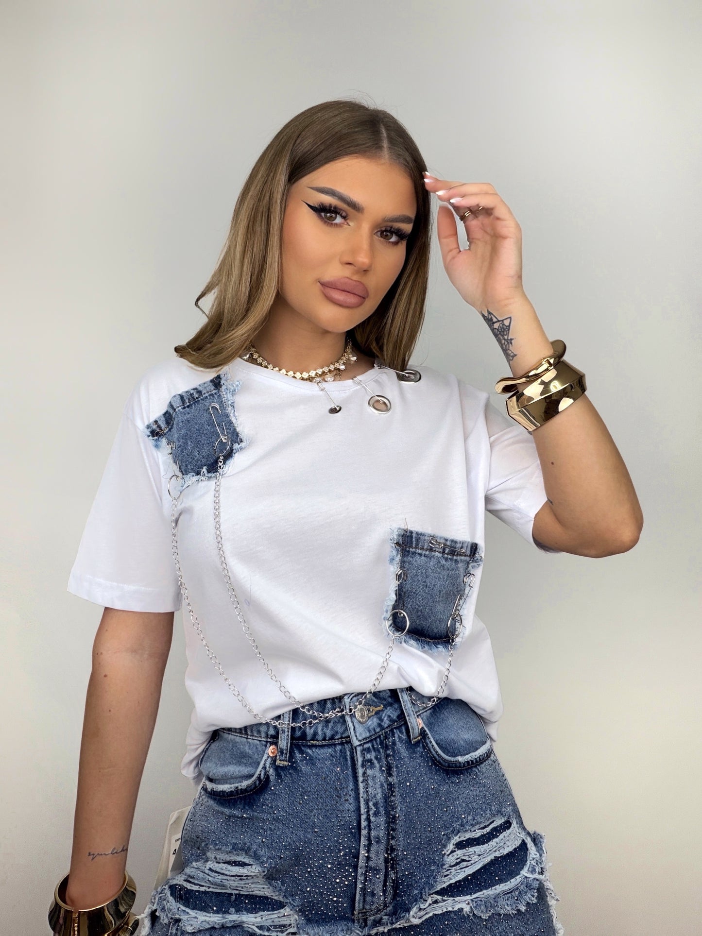 Tricou Alb Lani