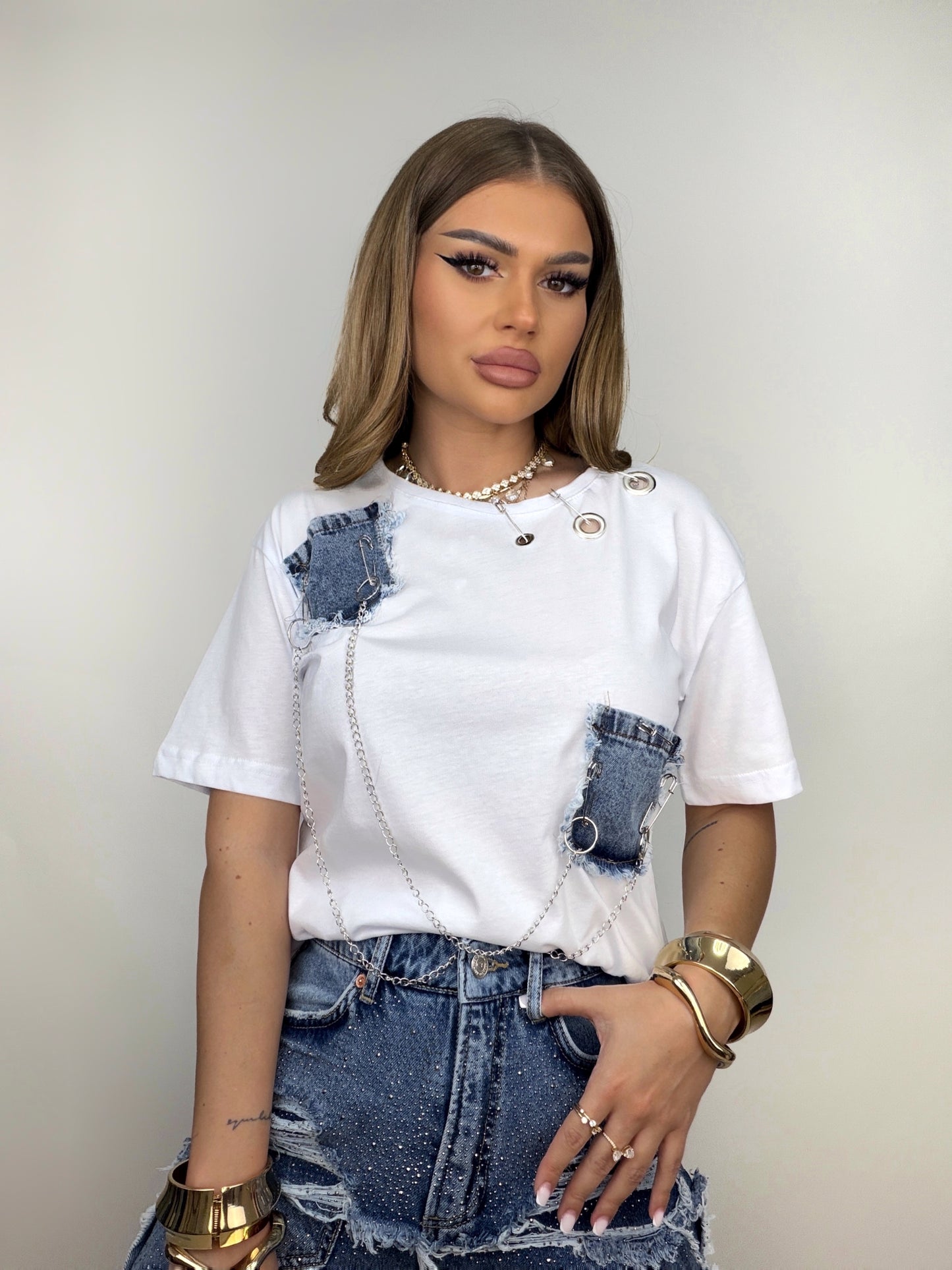 Tricou Alb Lani