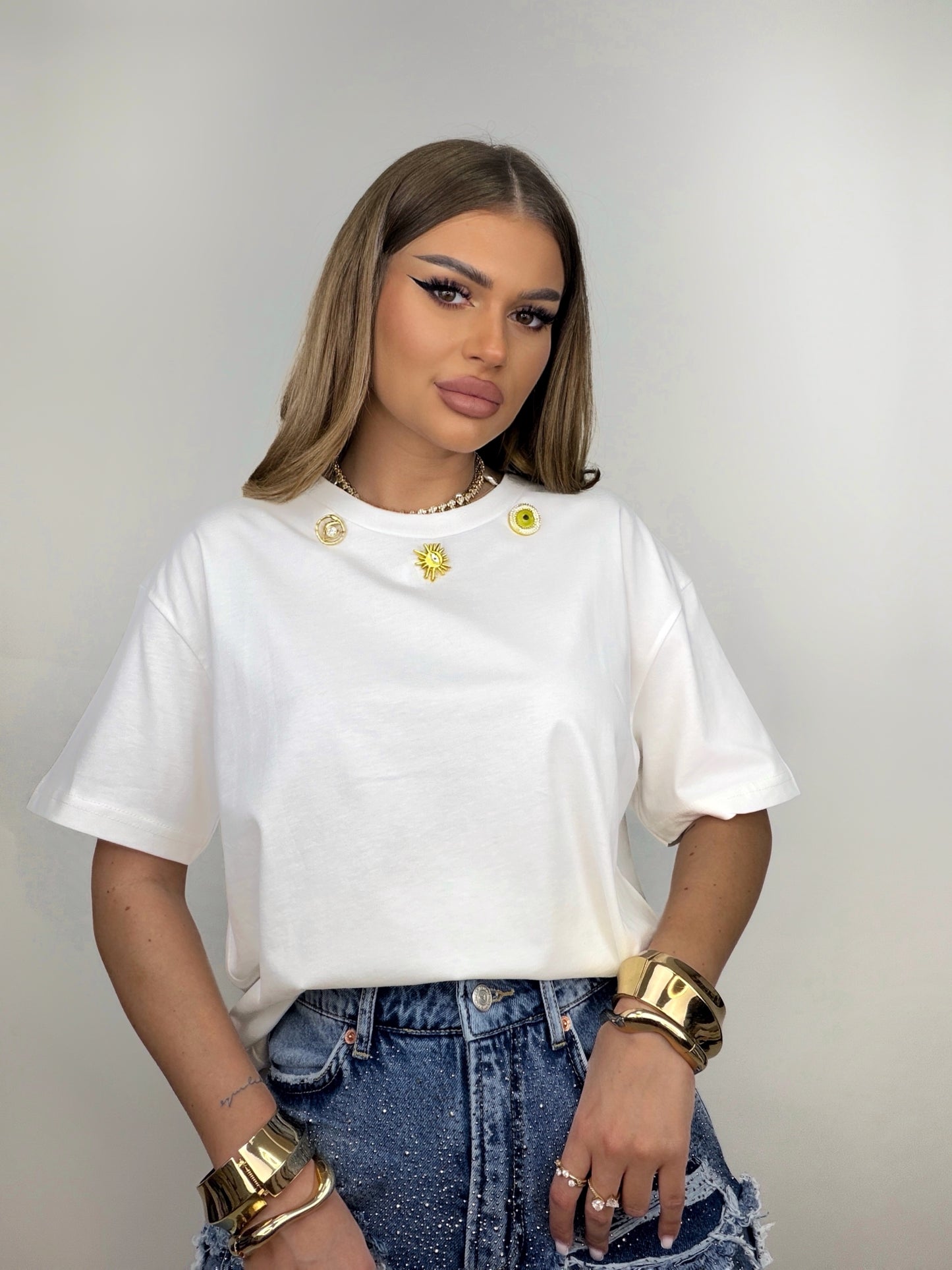 Tricou Alb Mayla
