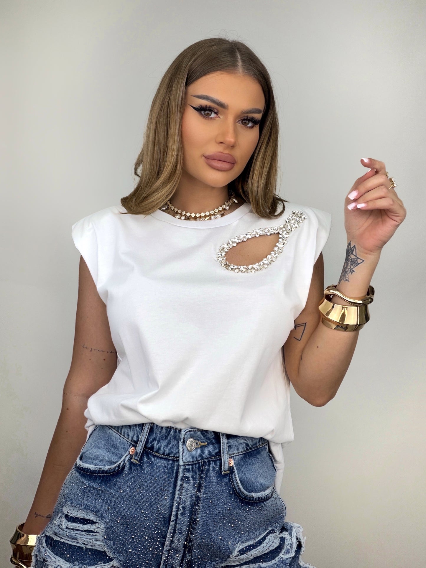 Tricou Alb Ariella