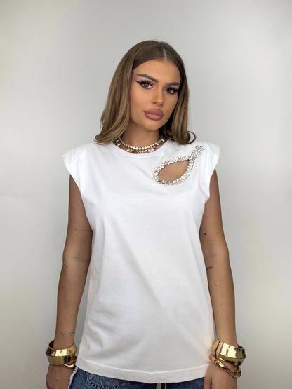 Tricou Alb Ariella