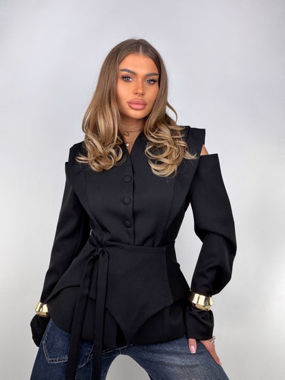 Sacou Negru Fiora