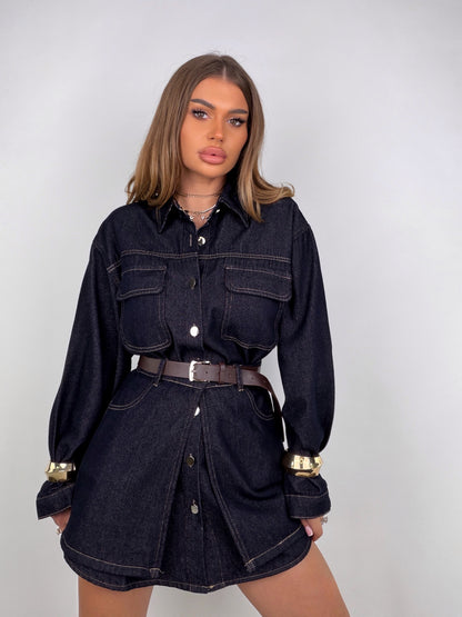 Rochie-Camasa Denim