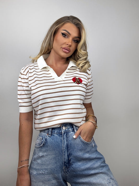 Tricou Bej Etta